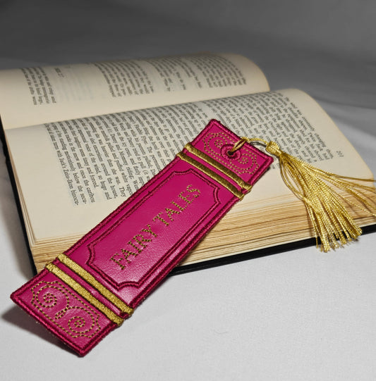 Faux Leather Bookend Bookmark