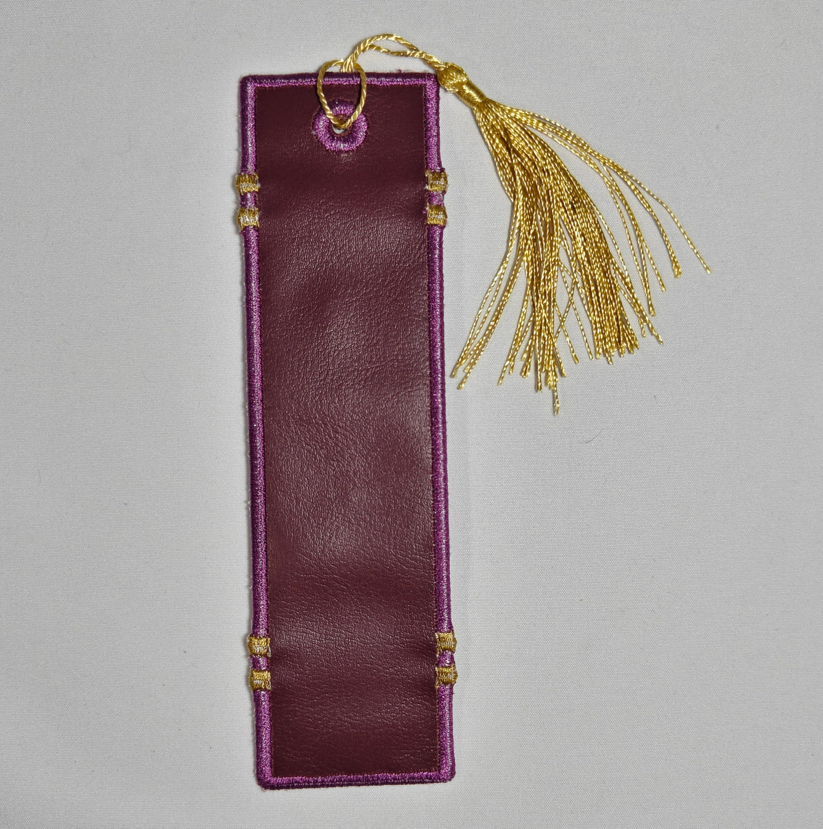 Faux Leather Bookend Bookmark